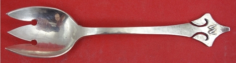 Ice Cream Fork w/ diamond w/ mono 